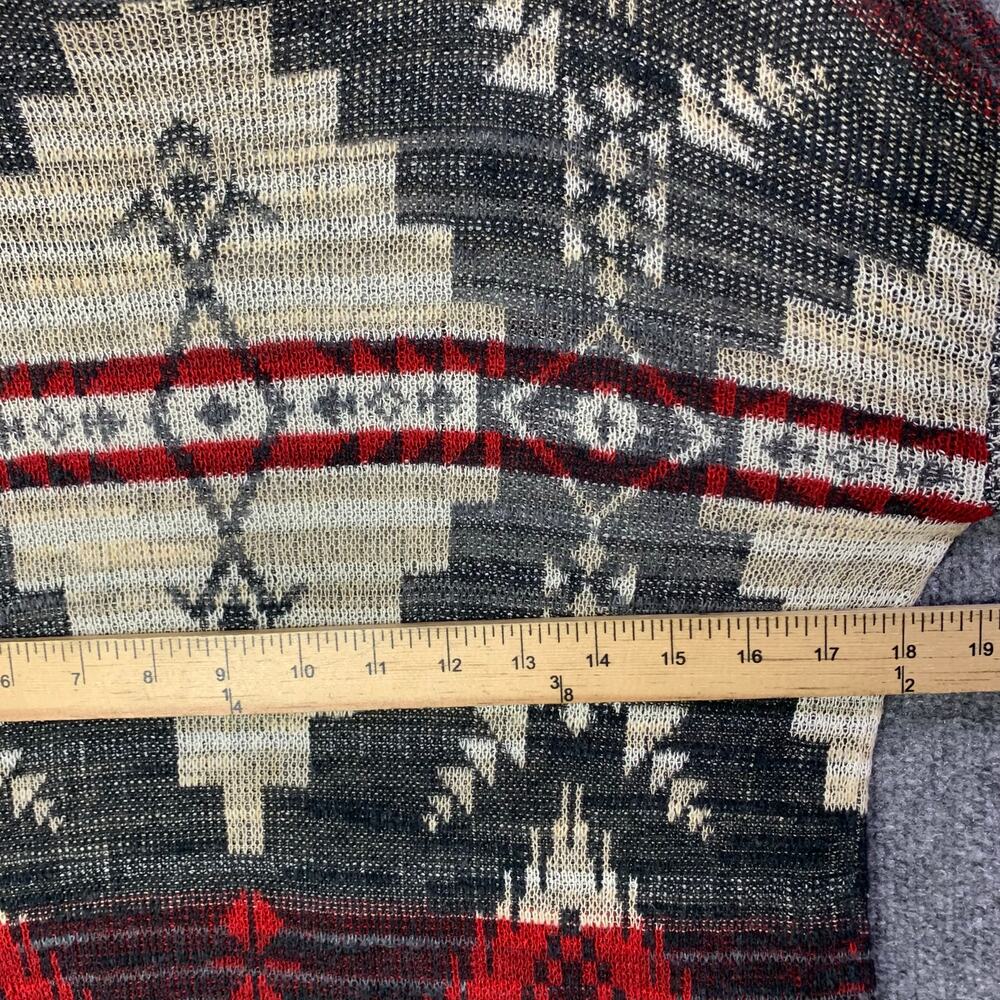 VINTAGE Denim & Supply Ralph Lauren Women's XS Red Geometric Aztec Sweater - Picture 4 of 8